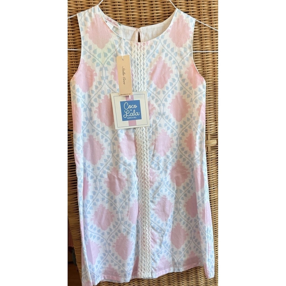 Stella Cove shift dress Girls sz 4 Pink/Blue. Brand New With Tags. Summer Dress